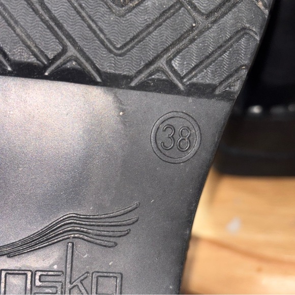 Dansko Professional Black Box Leather Clogs – Women Sz EU 38 (US 8) - Picture 8 of 10